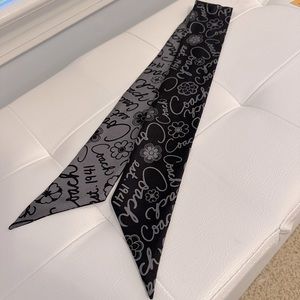 Coach Reversible Signature Silk Scarf